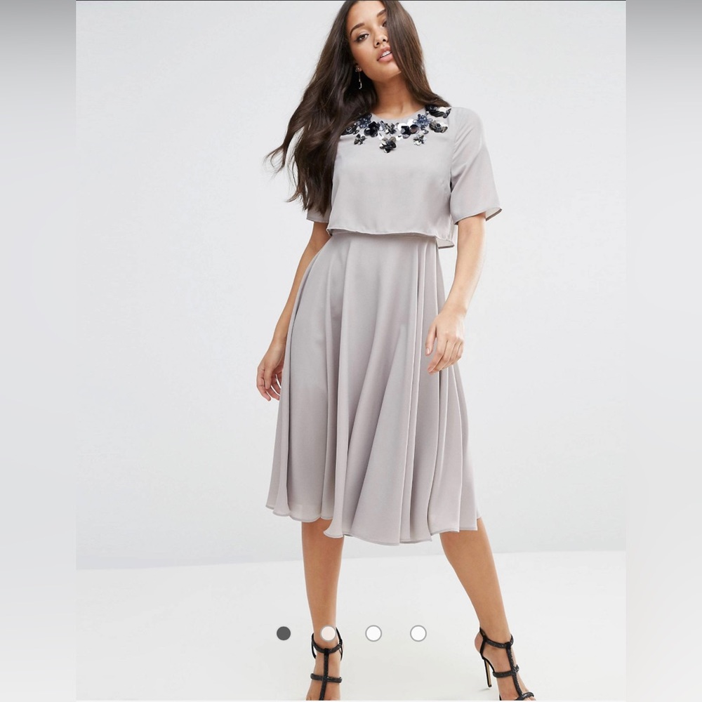 NWT Gorgeous embellished sequin midi dress!